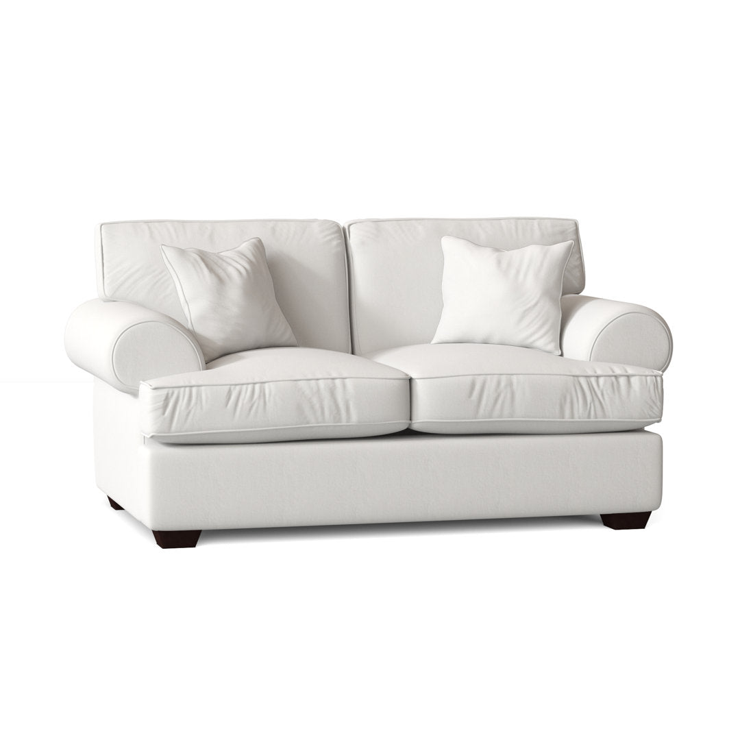 67" Recessed Arm Loveseat Birch Lane™ Fabric: Classic Bleach White Twill