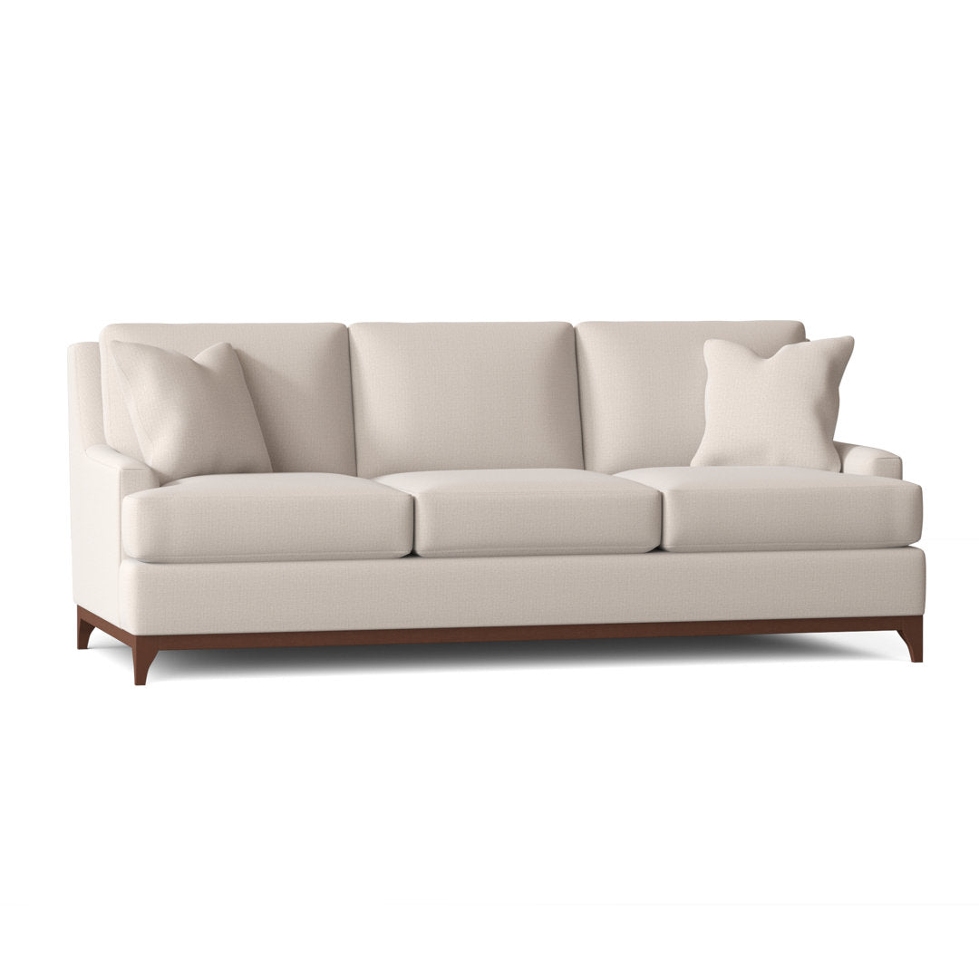 Madelyn 89" Recessed Arm Sofa Wayfair Custom Upholstery™ Fabric: Macc Vanilla