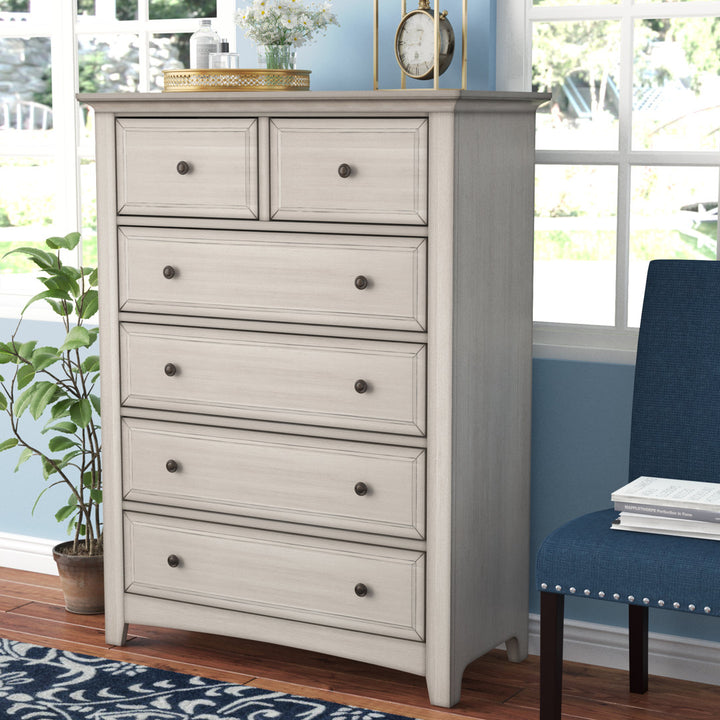 Kingery 6 - Drawer Dresser Three Posts™ Color: Antique White