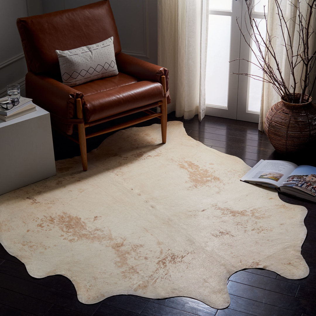 Lilly Natural Cowhide Animal Print Rug Foundry Select
