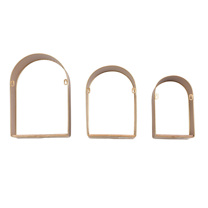 Aurelia Arch Metal Modern Wall Shelf Set Everly Quinn