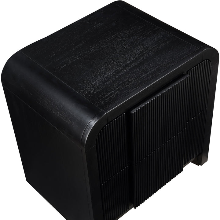 Ishana Solid Wood Nightstand Wrought Studio™ Color: Black