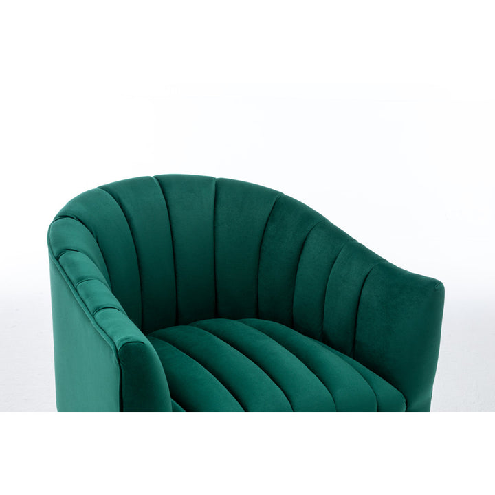Murrow 28" W Tufted Velvet Armchair Willa Arlo™ Interiors Fabric: Green Velvet