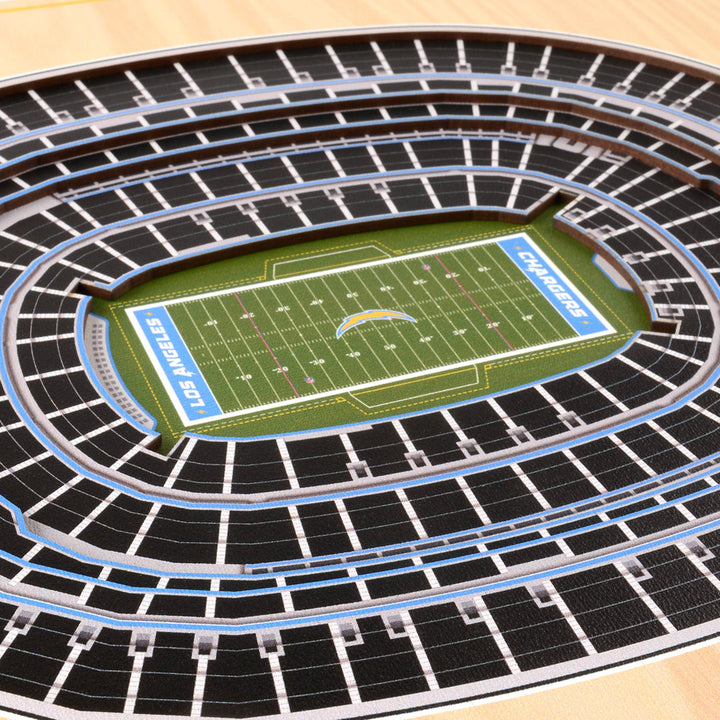NFL 5-Layer Stadiumview Wall Art YouTheFan Color: Teal NFL Team: Los Angeles Chargers