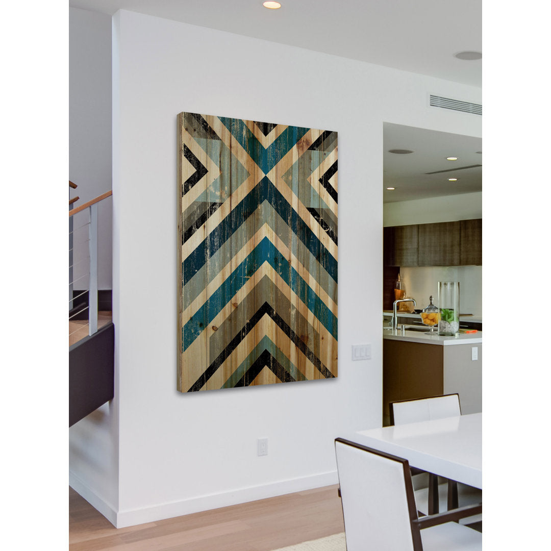 Climbing Vees - Print on Wood Wrought Studio™ Size: 60" H x 40" W x 1.5" D