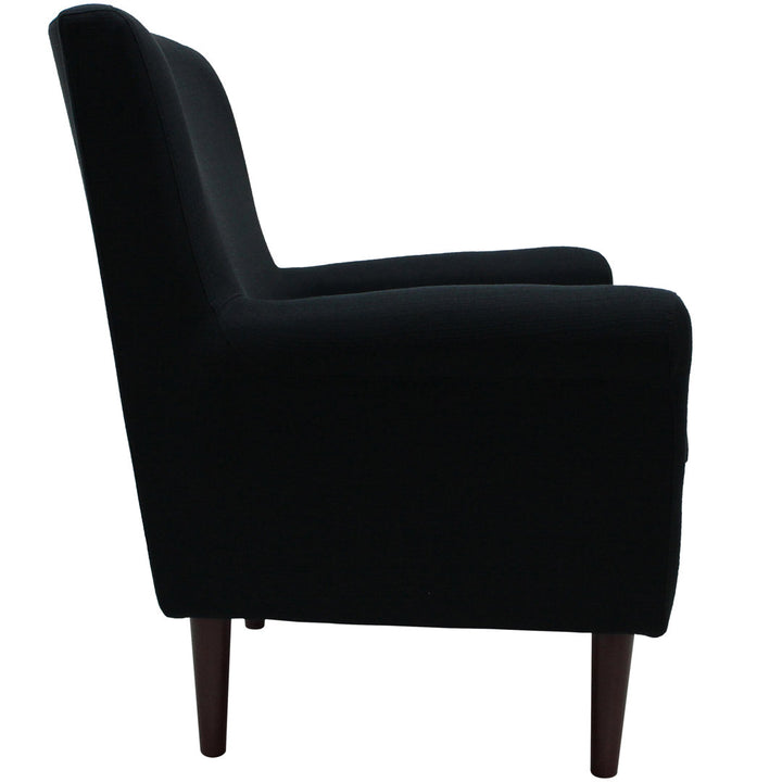 Ronald 28" Wide Armchair Andover Mills™ Leg Color: Black Fabric OR Leather Type: Klein Midnight Basketweave