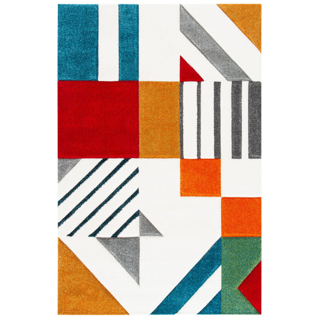 Garima Performance Geometric Rug Ivy Bronx Rug Size: Rectangle 2'3" x 4'