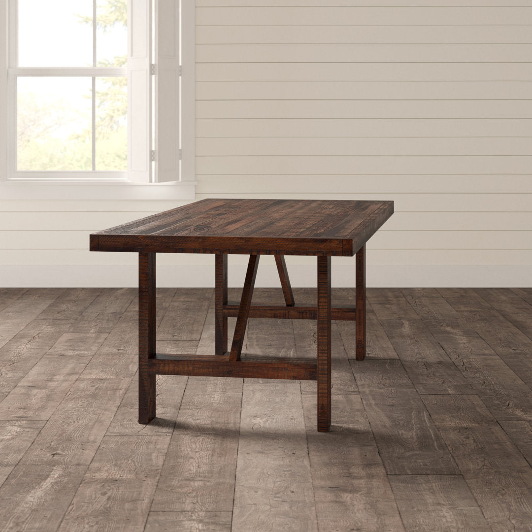 Jacorri Acacia Solid Wood Dining Table Loon Peak®