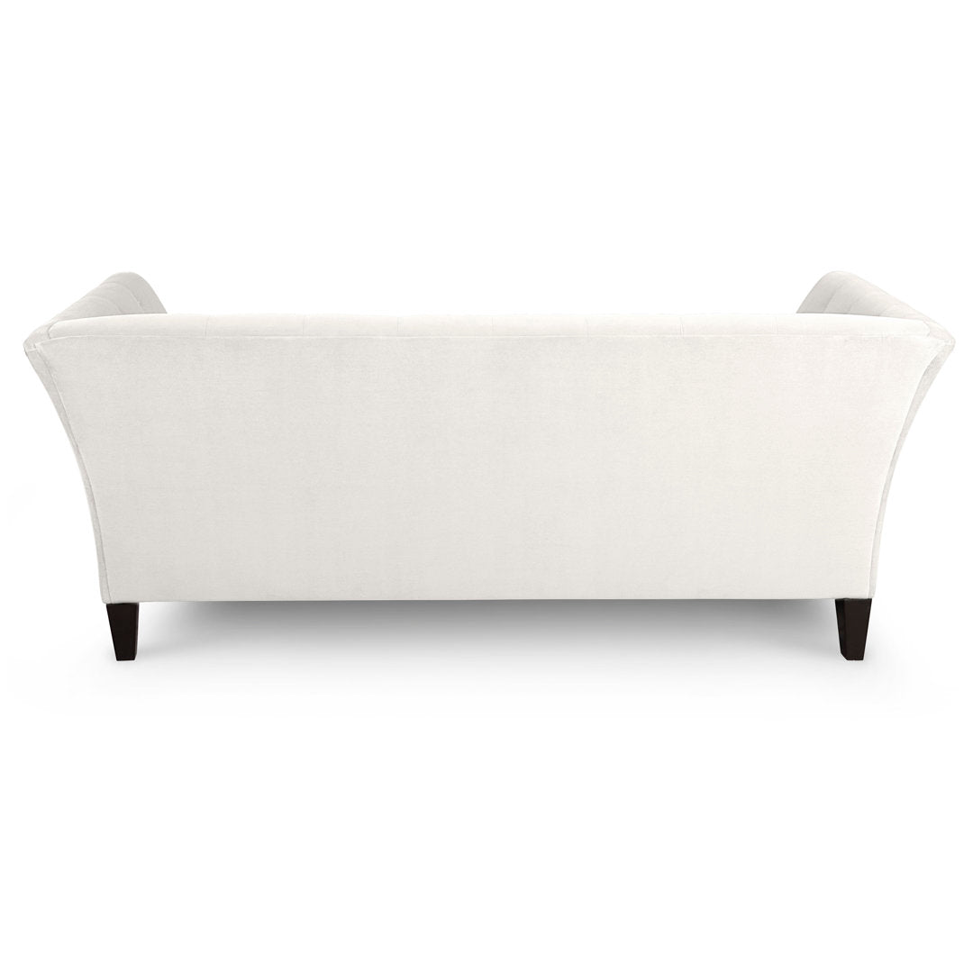 Carruth 91" Flared Arm Sofa Mercer41 Body Fabric: Bella White Performance Velvet