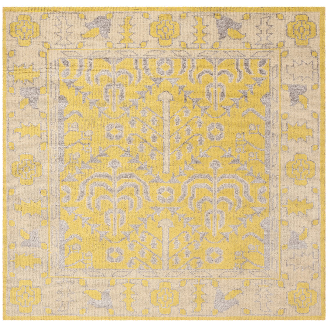 Brownsburg Stone Wash Hand Knotted 55% Wool, 10% Viscose, 35% Cotton Oriental Rug Bungalow Rose Rug Size: Square 6'