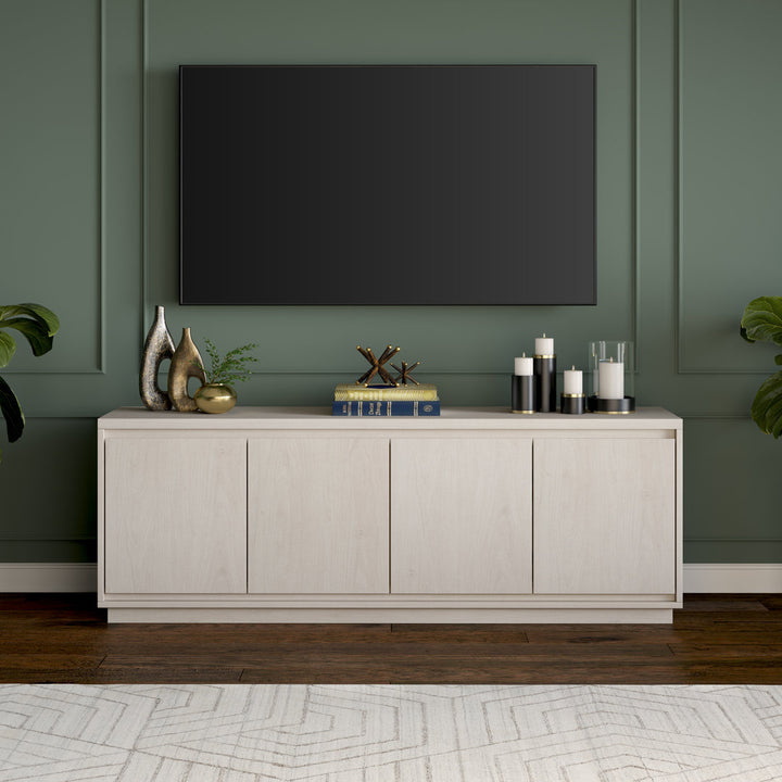 Presque TV Stand for TVs up to 78" Wade Logan® Color: Antiqued Gray Oak