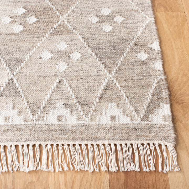 Natural Kilim Hand Woven 60% Wool, 20% Viscose, And 20% Cotton Geometric Rug Union Rustic Rug Size: Runner 2'3" x 12'