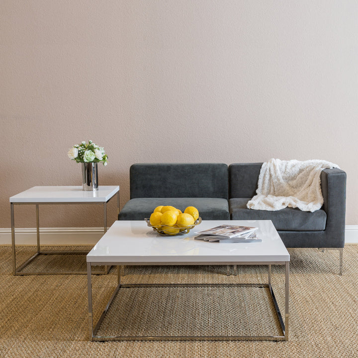 Adilson Coffee Table Wade Logan® Color: White Lacquer
