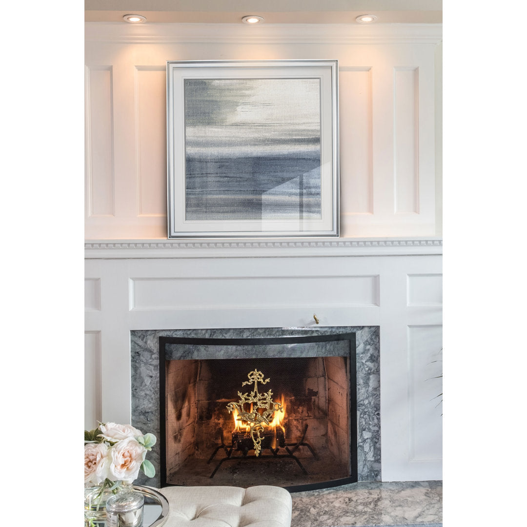 Weathered II - Picture Frame Print Beachcrest Home™ Frame Color: Silver Framed Size: 23" H x 23" W x 1.5" D