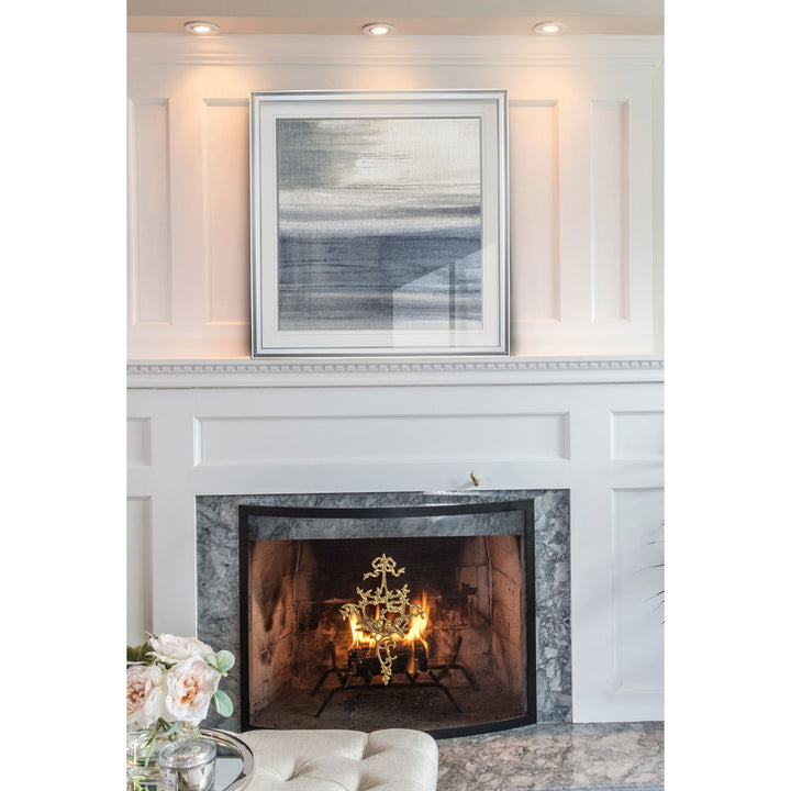 Weathered II - Picture Frame Print Beachcrest Home™ Frame Color: Silver Framed Size: 23" H x 23" W x 1.5" D