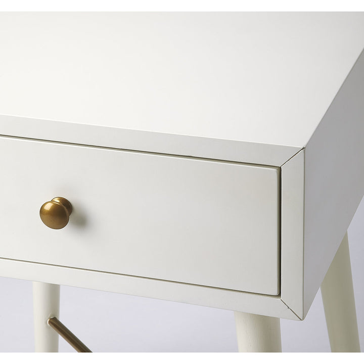 Chaya 1 Drawer Nightstand Mercury Row® Teen Color: White
