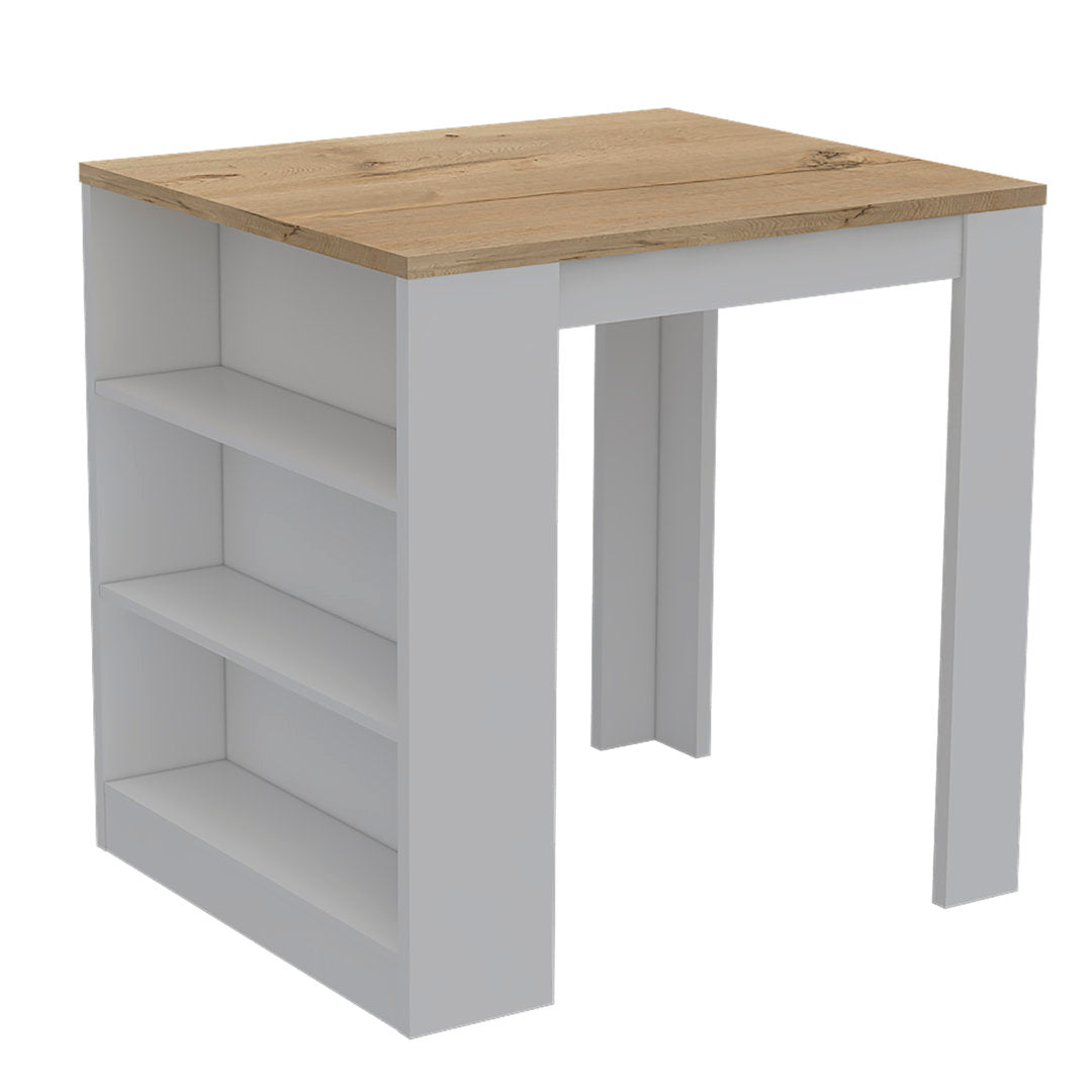 Tanna 36" Kitchen Counter Island Red Barrel Studio® Base Finish: White