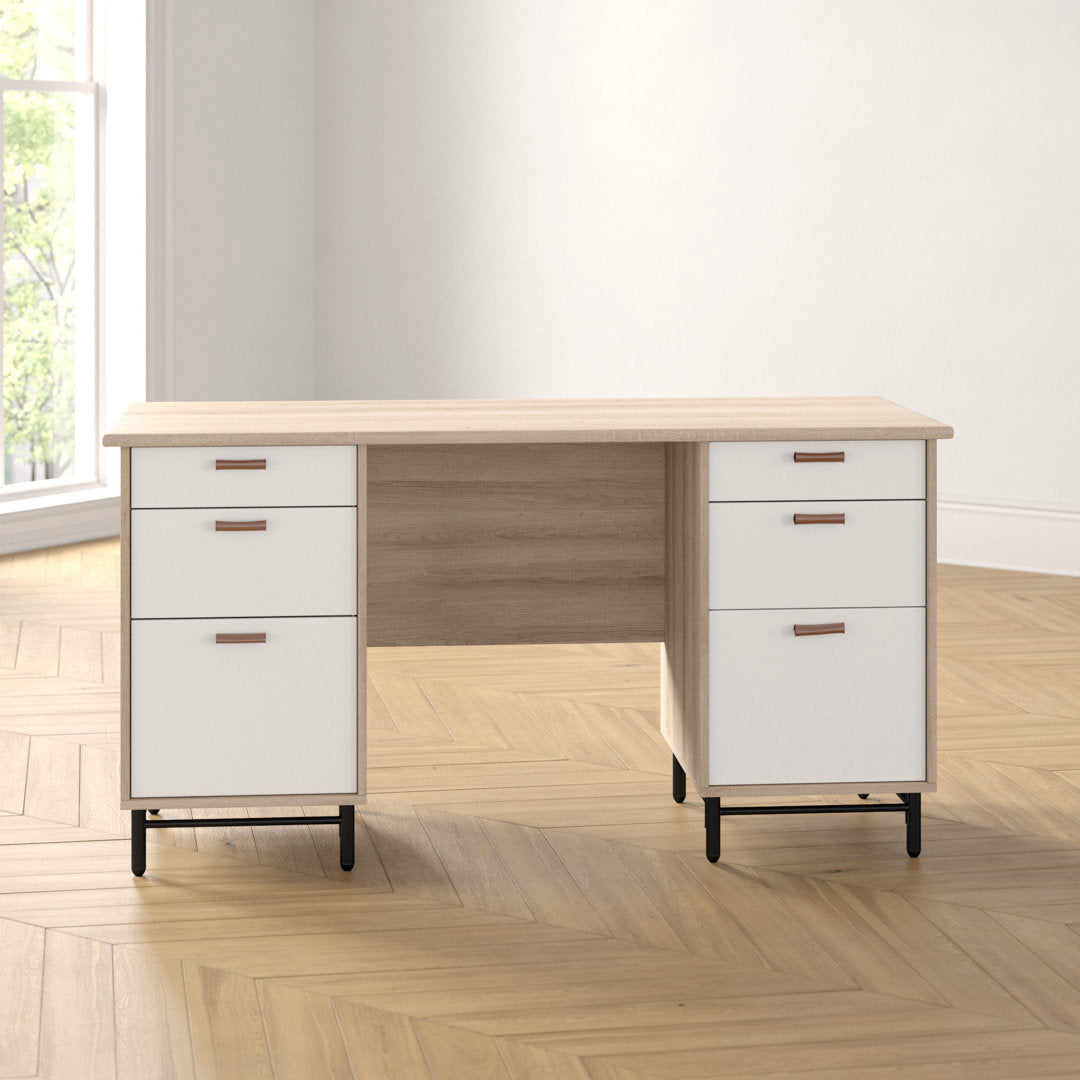 Hanaan Executive Desk Ebern Designs