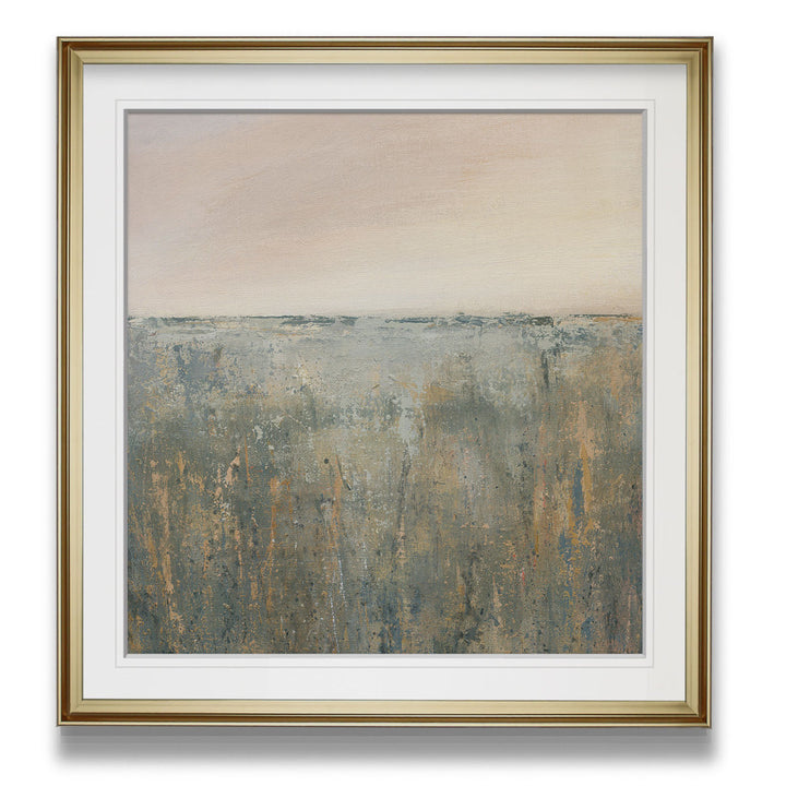 Sunset Marsh - Painting Print Wade Logan® Size: 23" H x 23" W x 1.5" D Format: Gold Framed