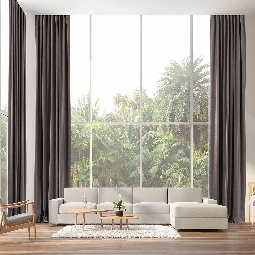 Extra wide x Extra Long Custom Made Decorative Single Panel Lilijan Home & Curtain Curtain Color: Stone Size per Panel: 100" W x 108" L