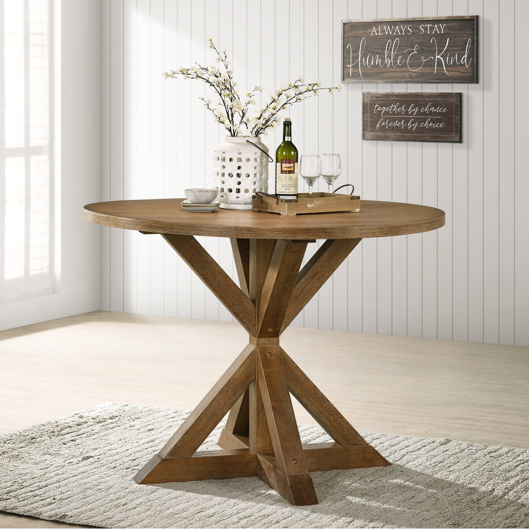 Ebbert Round Solid Wood Base Counter Height Dining Table Laurel Foundry Modern Farmhouse®