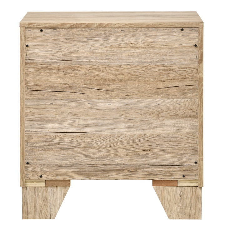 Grider 2-Drawer Nightstand with Block Legs Bed Side Table Wood Nightstand Night Table Laurel Foundry Modern Farmhouse® Color: Natural