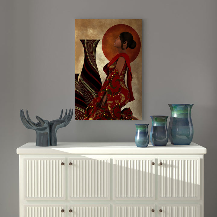 Devoted Prayer 2 Christian African American' Graphic Art Print on Canvas World Menagerie Size: 45" H x 30" W x 1.5" D