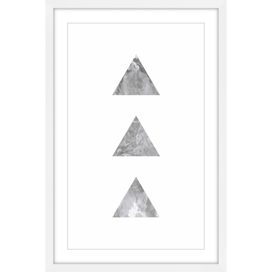 Tri' by Bryon White Framed Painting Print on Paper Marmont Hill Size: 45" H x 30" W x 1.5" D