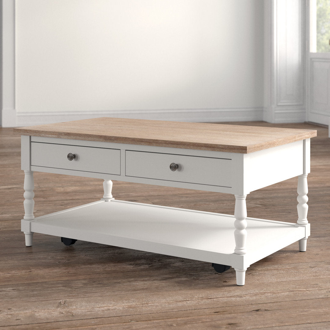 Braxxton Coffee Table with Storage Rosalind Wheeler