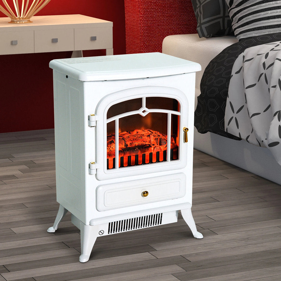 Manor Electric Fireplace Charlton Home® Finish: White
