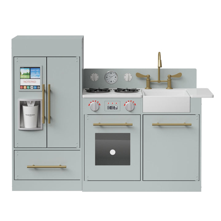 Little Chef Charlotte Modern Play Kitchen Teamson Kids Finish: Gray/Gold