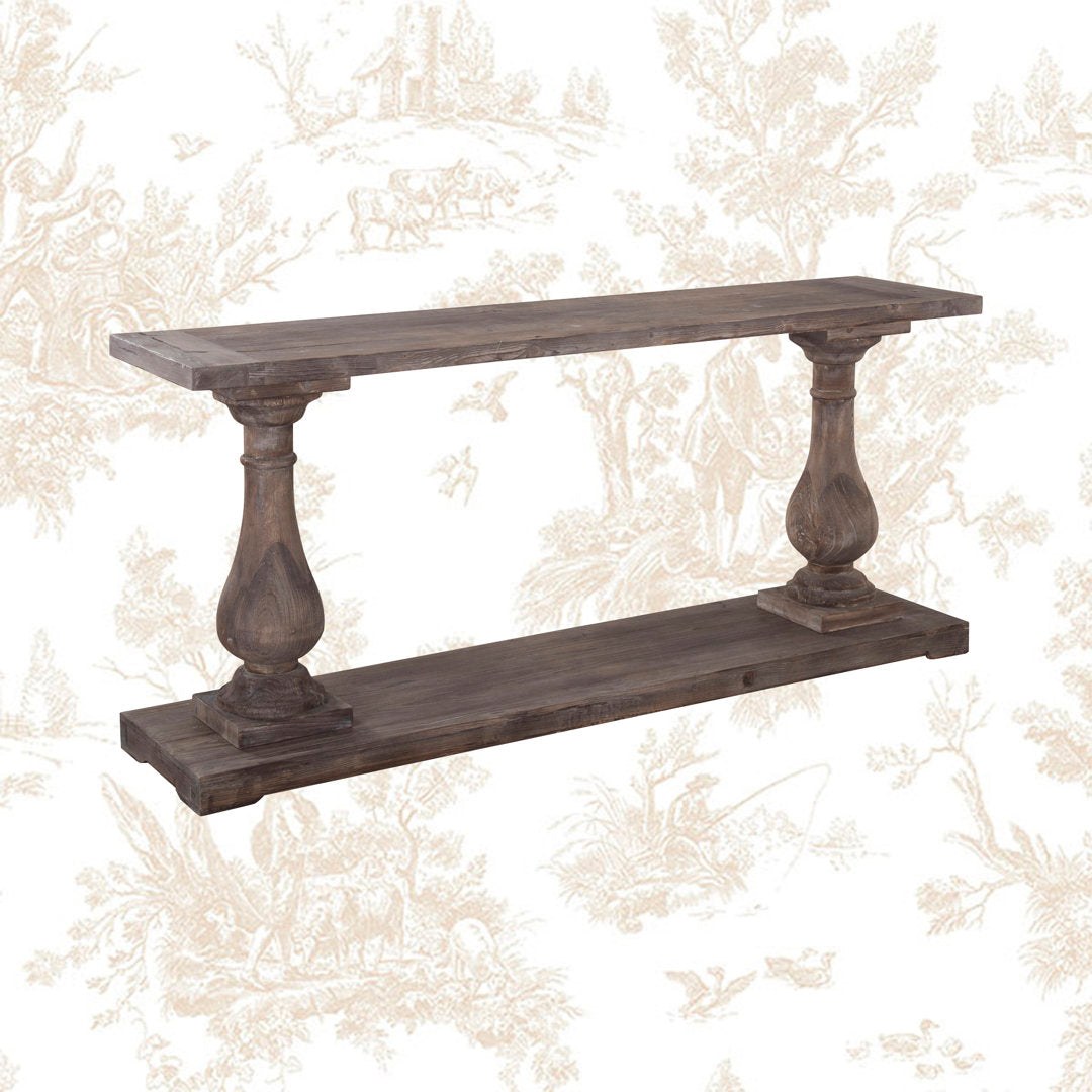Farrer 71" Solid Wood Console Table Ophelia & Co.
