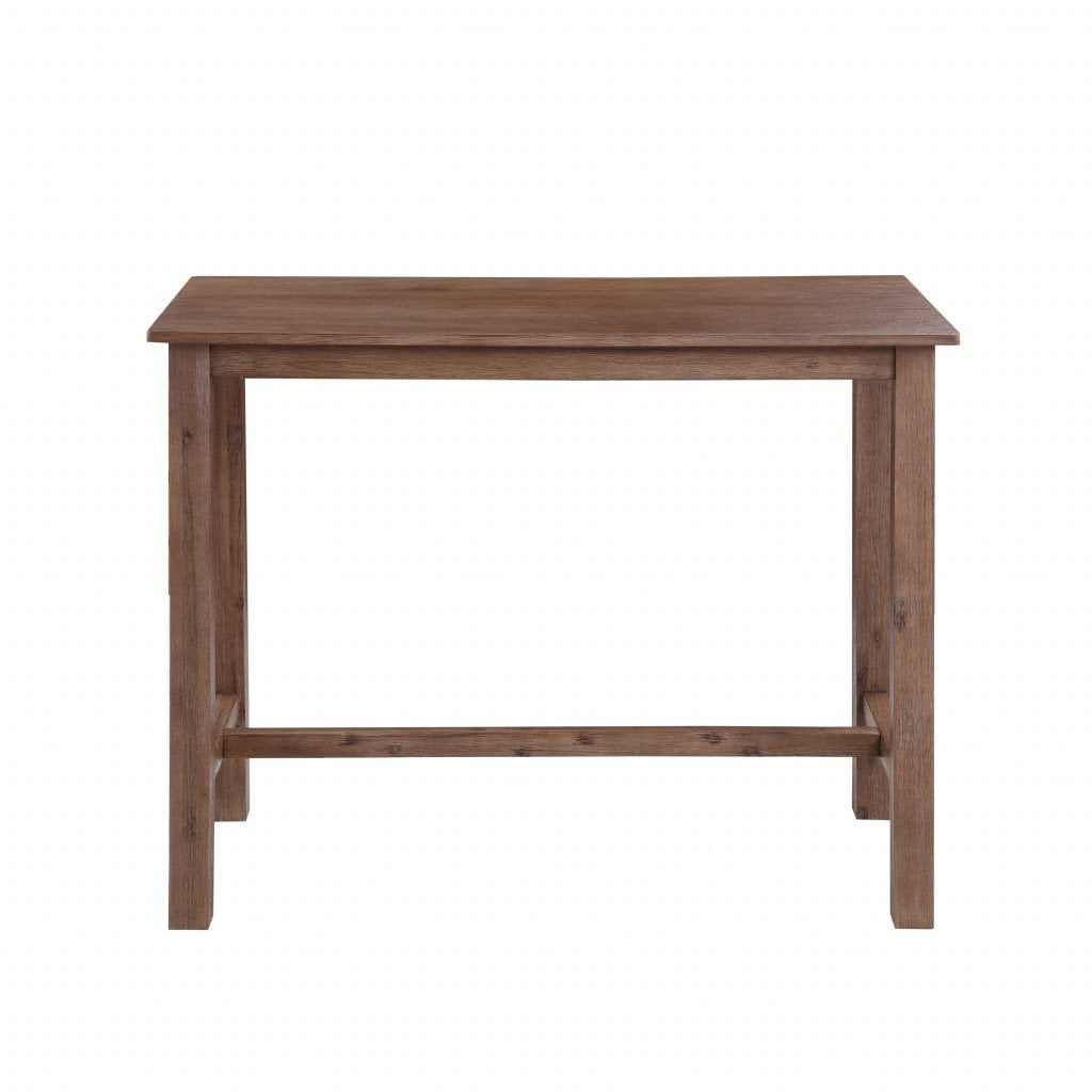 Colynn 4 - Person Counter Height Rubberwood Solid Wood Dining Set Dakota Fields Color: Driftwood Wire-Brush