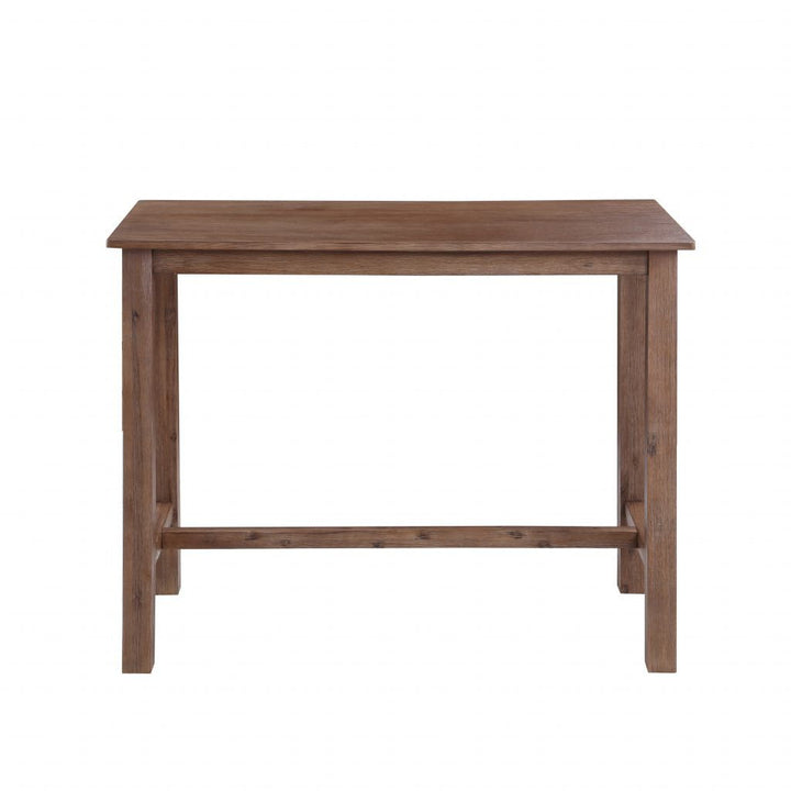 Colynn 4 - Person Counter Height Rubberwood Solid Wood Dining Set Dakota Fields Color: Driftwood Wire-Brush