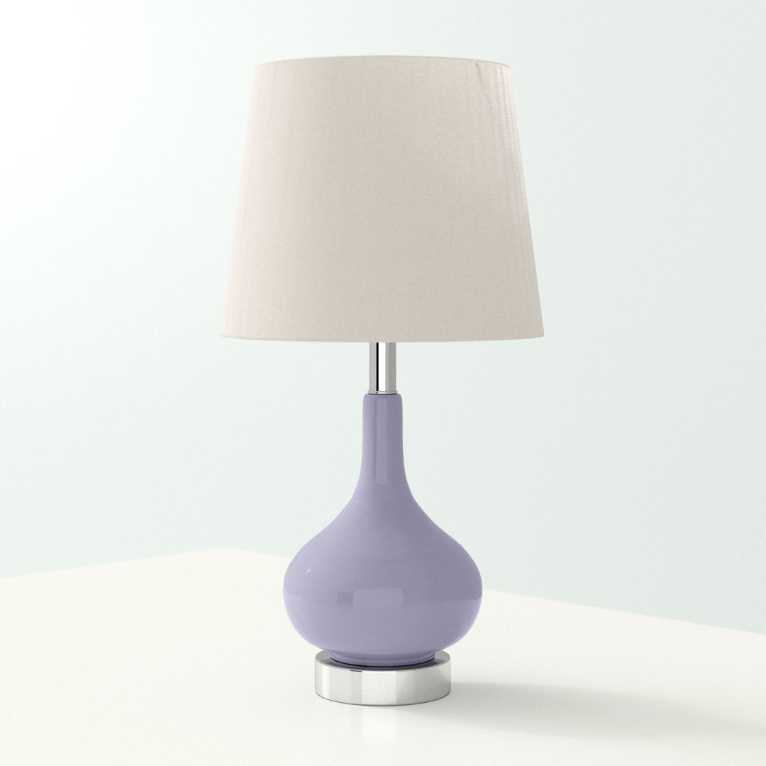 Mikac 17.5" Table Lamp Charlton Home® Base Color: Purple