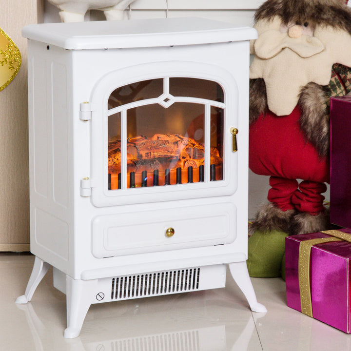 Manor Electric Fireplace Charlton Home® Finish: White