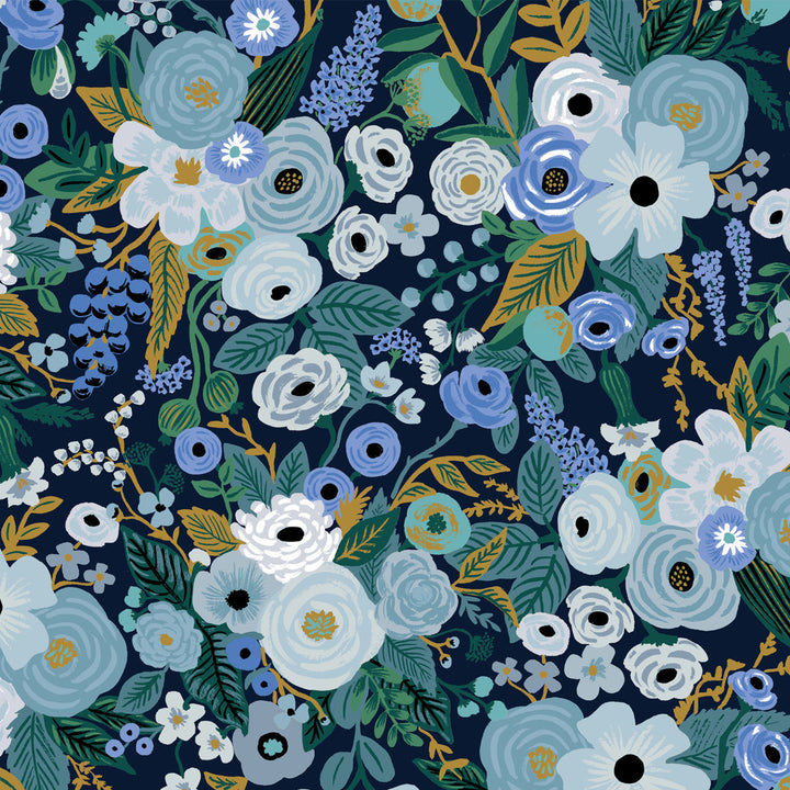 Rifle Paper Co. x Cloth & Company Bristol Armchair Rifle Paper Co. x Cloth & Company Body Fabric: Rpc Garden Party Blue Linen