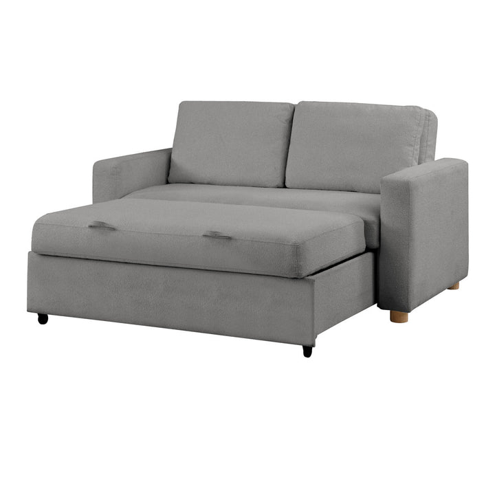 Serta Trinity Full Size Convertible Sleeper Sofa Serta Fabric: Gray Woven