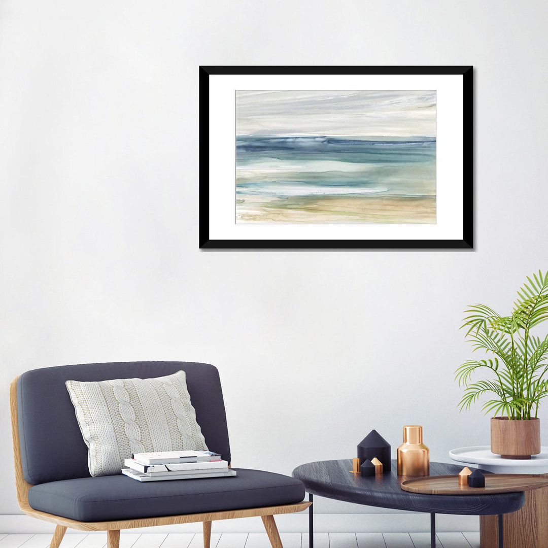 Ocean Breeze by Carol Robinson Painting Print The Twillery Co.® Size: 24'' H x 32'' W x 1'' D Format: Black Framed Paper, Mat Included: White