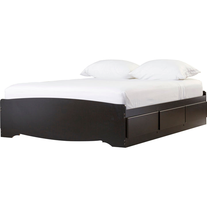 Keionna Mate's Platform Storage Bed with 6 Drawers Latitude Run® Color: Black Size: King