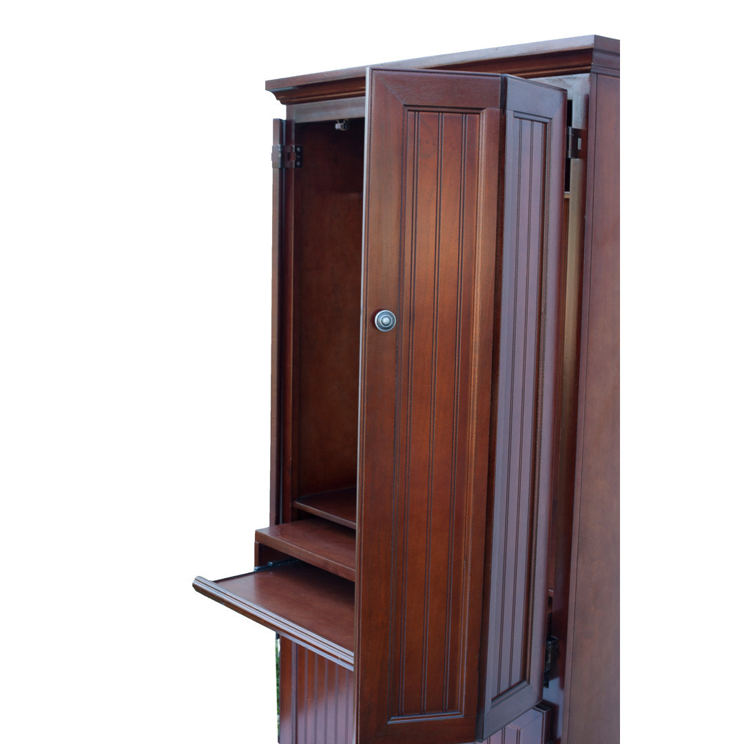 Neasa Solid Wood Armoire Desk Breakwater Bay Color: Burnt Cinnamon