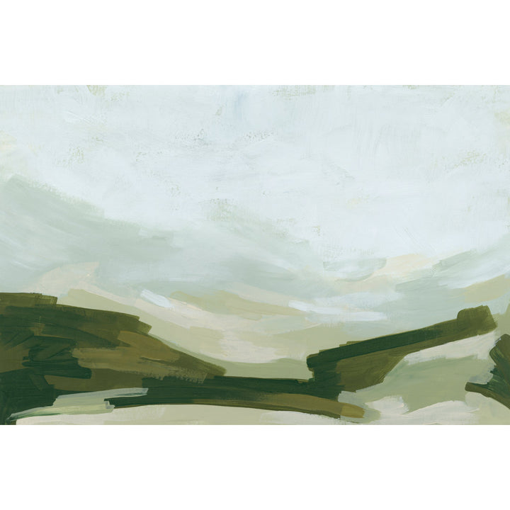 Valley Green II by June Erica Vess - Wrapped Canvas Painting Wrought Studio™ Size: 24" H x 36" W