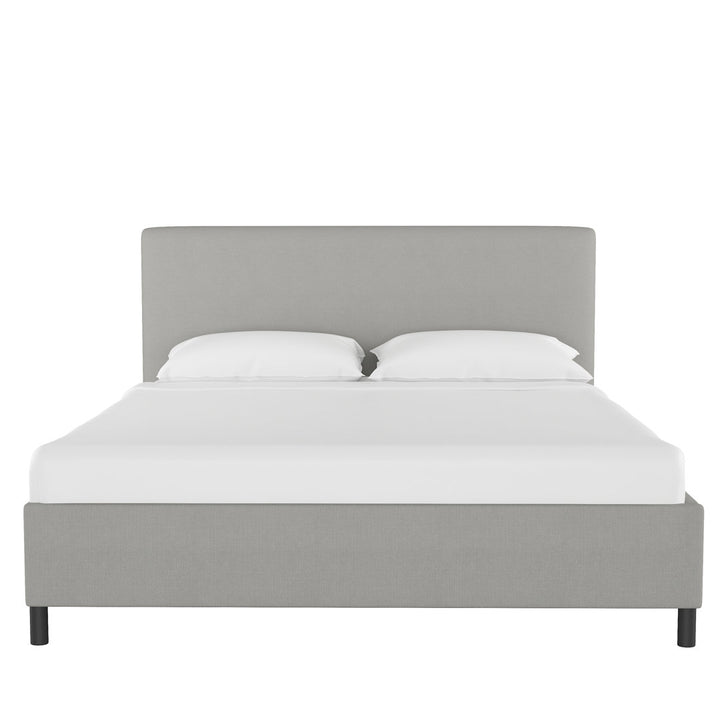 Pyburn Upholstered Low Profile Platform Bed Mercury Row® Color: Linen Gray Size: California King