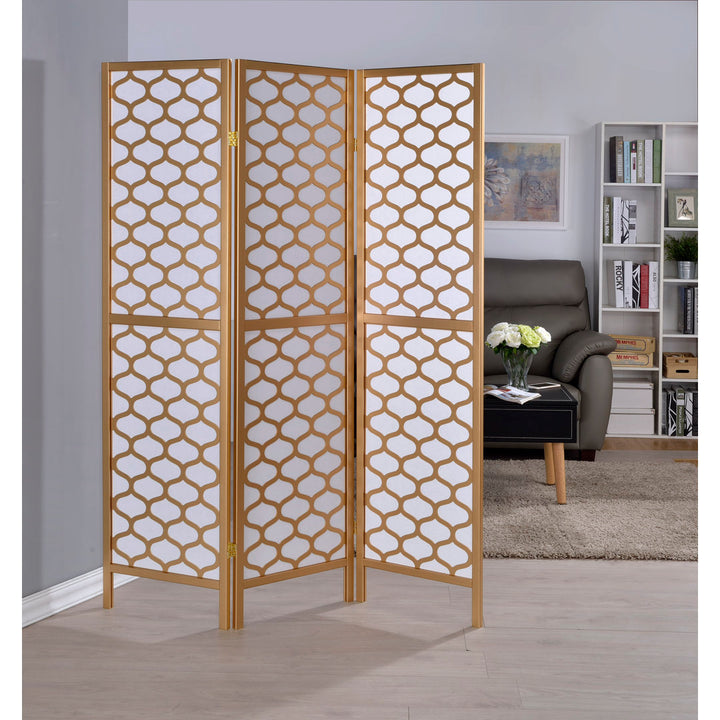 Maryanne 70.5" H Folding Solid Wood Room Divider Everly Quinn Number of Panels: 3
