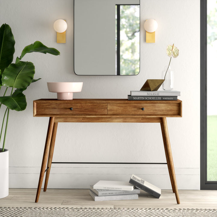 Andresen 47.75" Console Table Mercury Row® Color: Brown