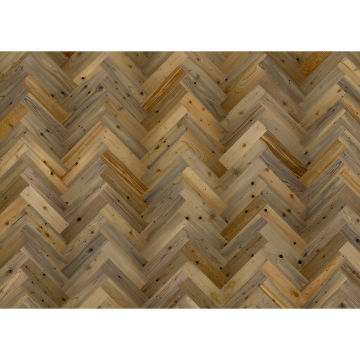 Timberchic River Reclaimed Wooden Wall planks - Simple Peel & Stick Wall Covering Application for DIY Accent Wall & Home Improvement - Premium Wall Paneling - Herringbone Pattern Timber Chic Color: River Planks