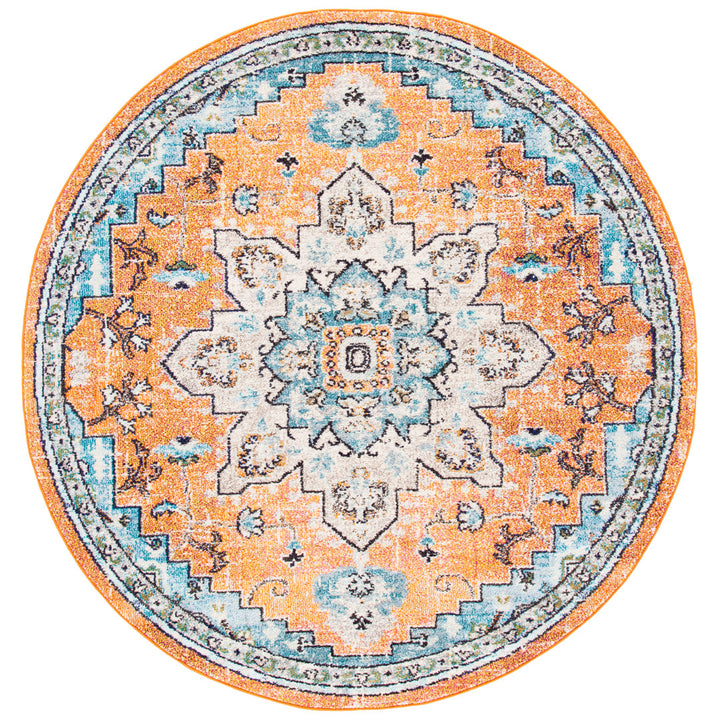 Yedidalga Performance Oriental Rug Bungalow Rose Rug Size: Round 6'7"