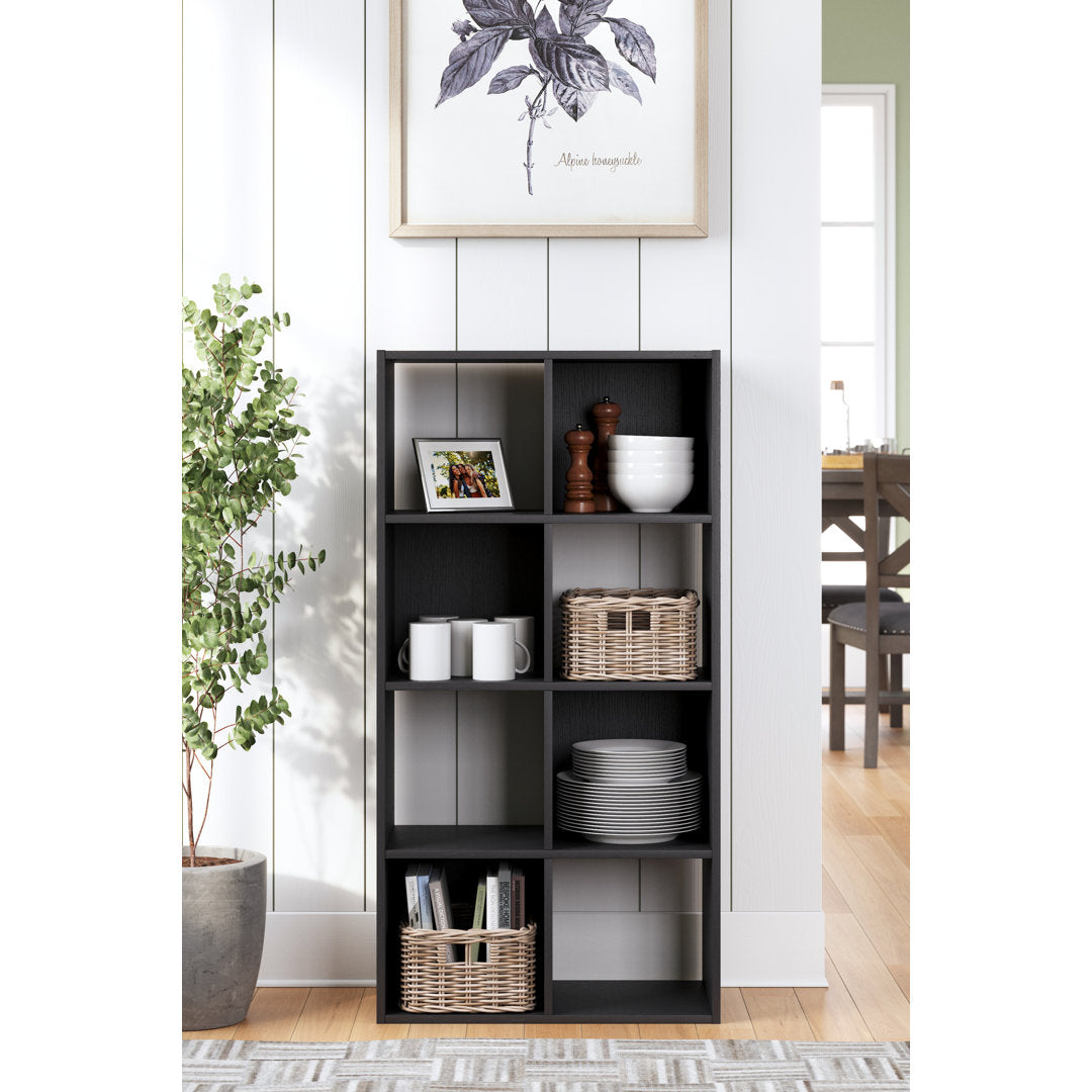 Tobiah Cube Bookcase Sunside Sails Color: Black Size: (8 Shelves) 47" H x 24" W x 12" D