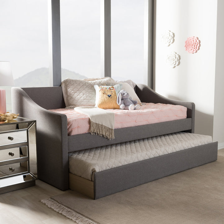 Brookston Daybed with Trundle Lark Manor™ Color: Gray