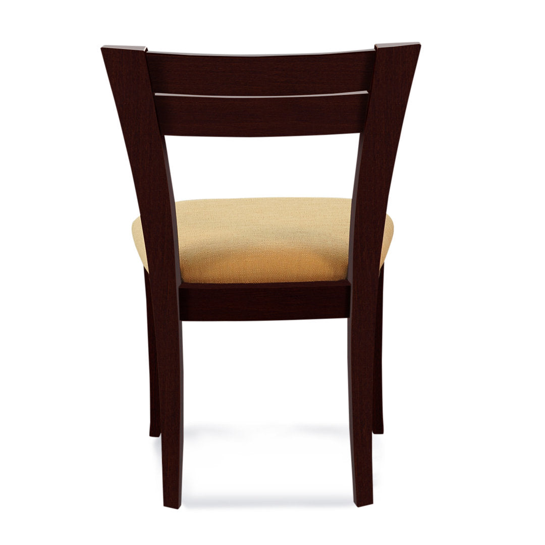 Claverley Ladder Back Side Chair Red Barrel Studio® Frame Color: Java, Upholstery Color: Flannel